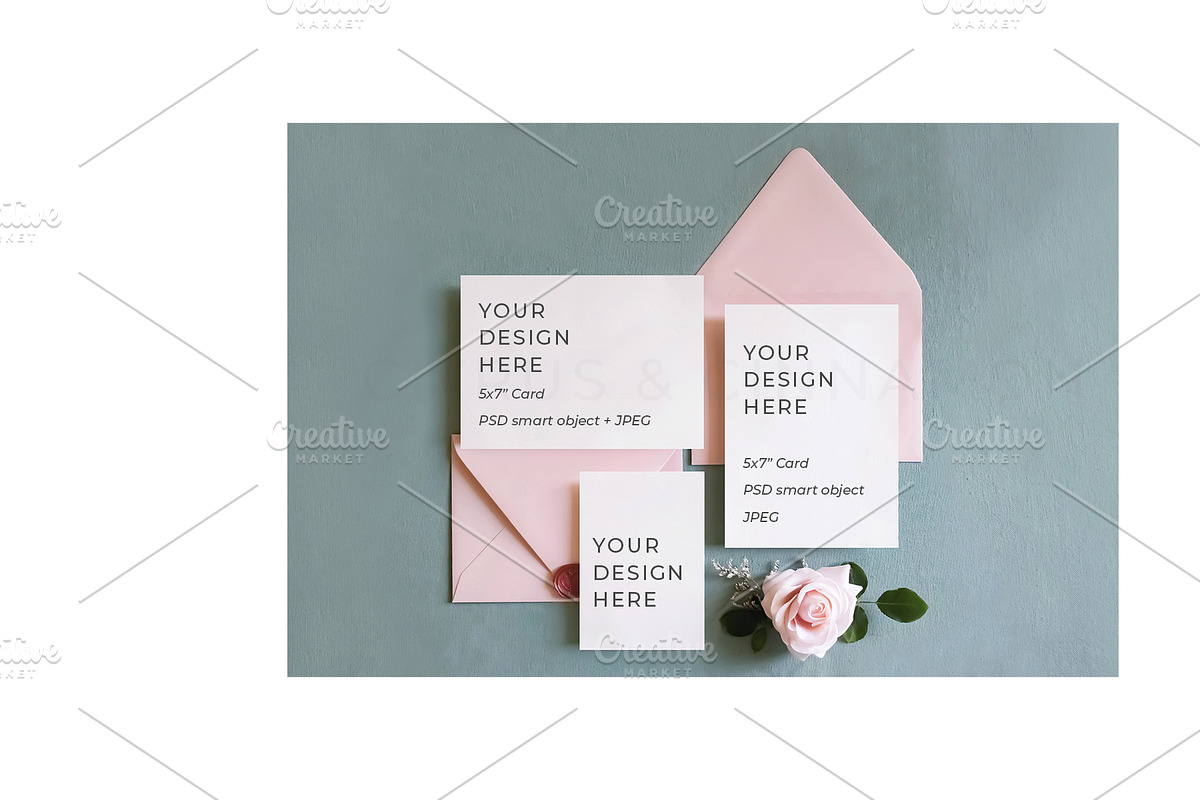 Wedding Stationery Mockup Collection in Print Mockups - product preview 8