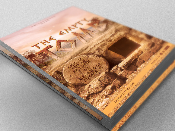 Empty Tomb Flyer Template in Flyer Templates - product preview 2
