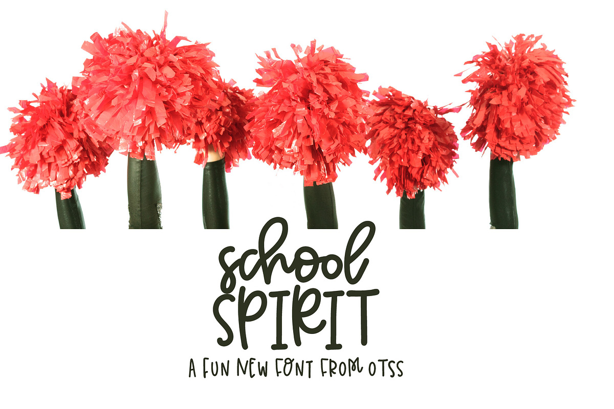 School Spirit in Script Fonts - product preview 8