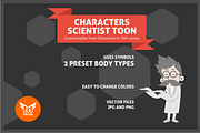 Scientist Toon Character