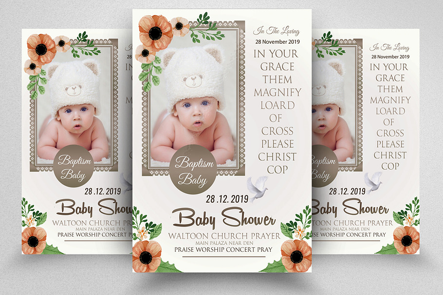 Baby Shower Flyer Template in Flyer Templates - product preview 8