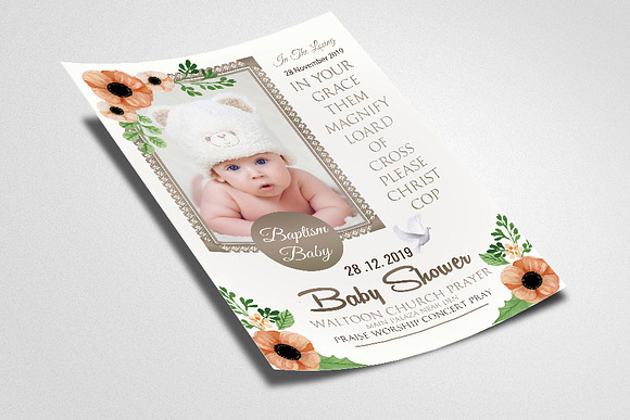Baby Shower Flyer Template in Flyer Templates - product preview 1