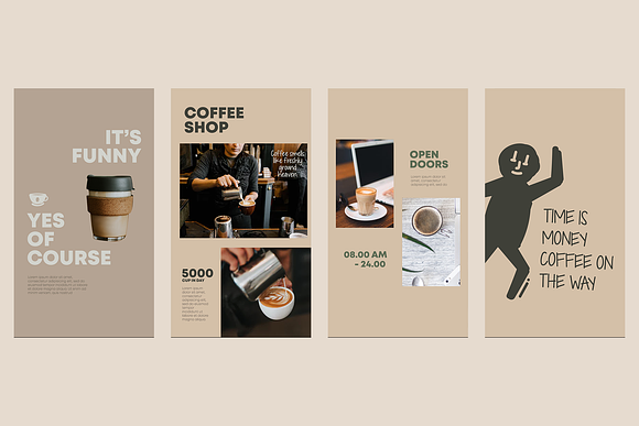 Coffeshop Instagram Templates in Instagram Templates - product preview 10