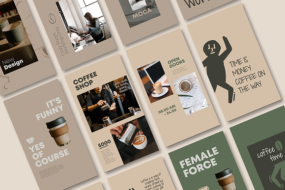 Coffeshop Instagram Templates in Instagram Templates - product preview 11