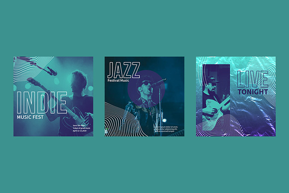 Live Music Instagram Templates in Instagram Templates - product preview 9