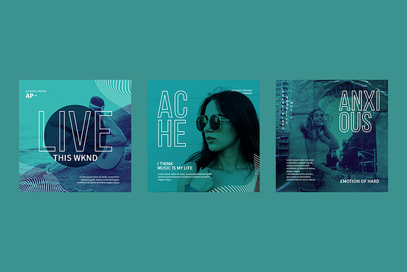 Live Music Instagram Templates in Instagram Templates - product preview 10