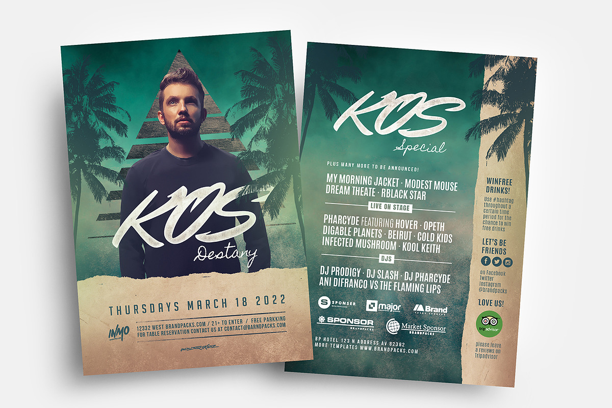 DJ Flyer Template in Flyer Templates - product preview 8