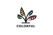 Colorful Plant Logo Template
