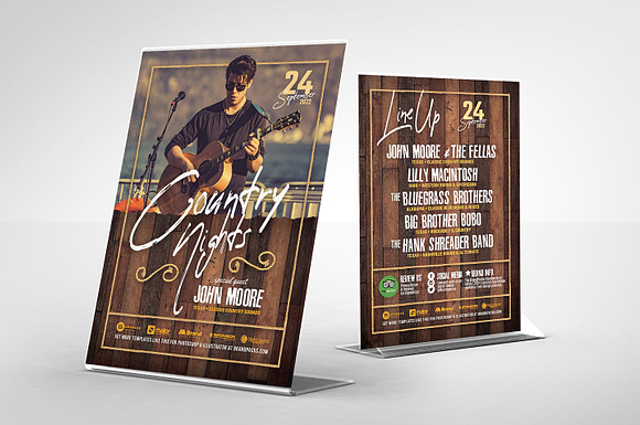 Country & Western Flyer Template in Flyer Templates - product preview 1