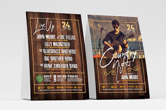 Country & Western Flyer Template in Flyer Templates - product preview 2