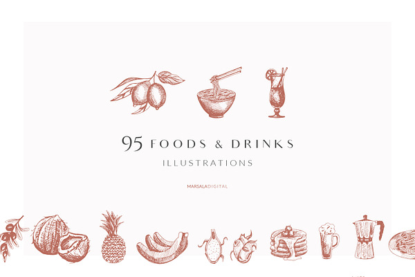 Foods & Drinks Logo Elements