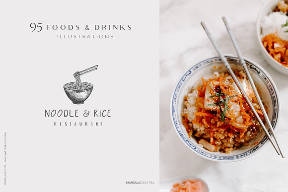Foods & Drinks Logo Elements in Illustrations - product preview 7