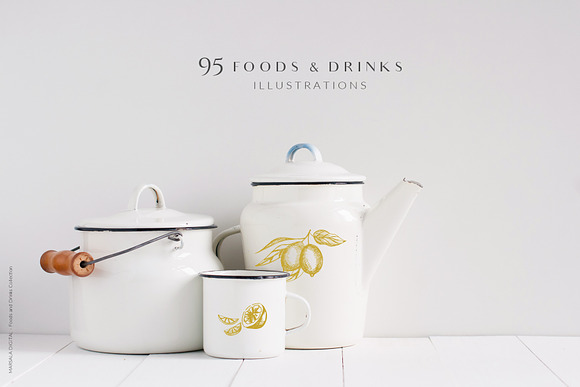 Foods & Drinks Logo Elements in Illustrations - product preview 10