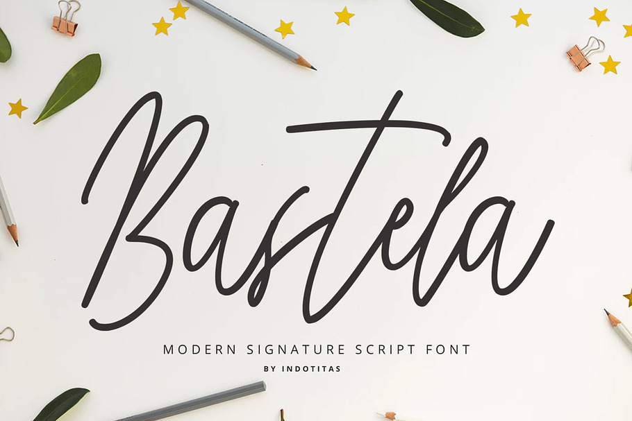 Bastela Signature Font in Script Fonts - product preview 8