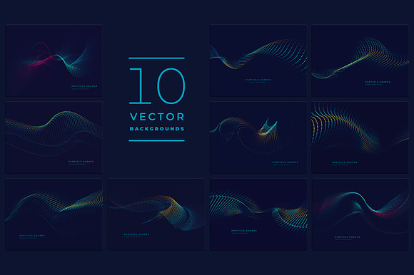 Particle Abstract Backgrounds vol 4 in Web Elements - product preview 1