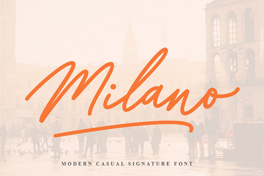 Milano Signature Font in Script Fonts - product preview 8