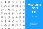 Medicine icon set