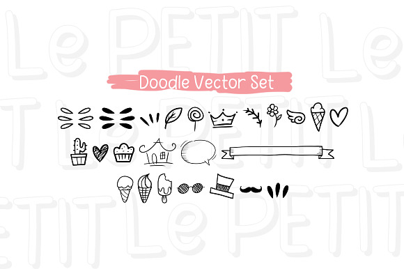 Le Petit + Doodle in Display Fonts - product preview 5