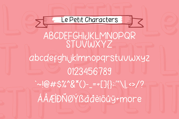 Le Petit + Doodle in Display Fonts - product preview 6