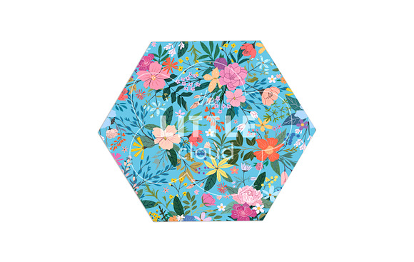Colourful floral vector patterns in Patterns - product preview 3