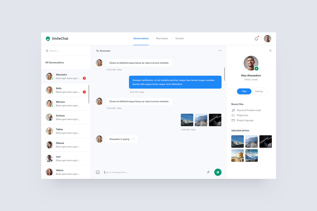 Smilechat — Chat PSD Template in UI Kits and Libraries - product preview 8