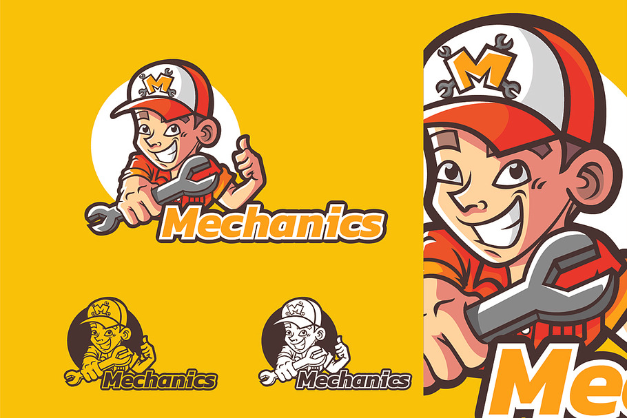 Mechanics - Mascot & Esport Logo in Logo Templates - product preview 8