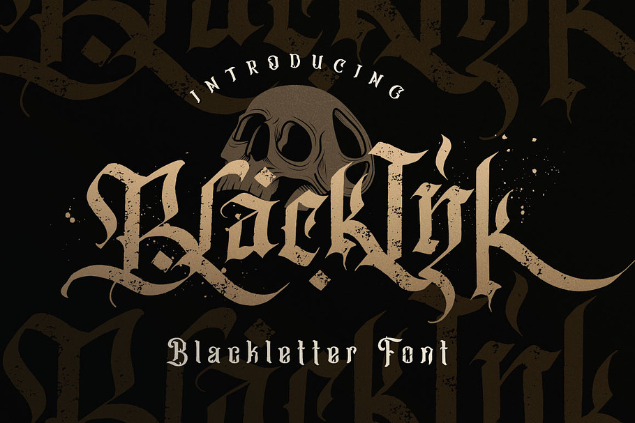 Blackink - Blackletter Font in Blackletter Fonts - product preview 8