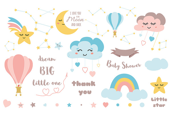 Baby Shower Invite Clipart Patterns