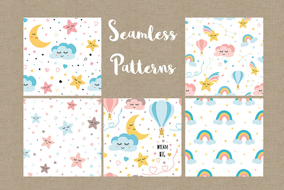Baby Shower Invite Clipart Patterns in Illustrations - product preview 4