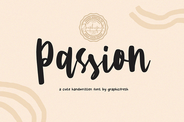 Passion - A Cute Handwritting Font