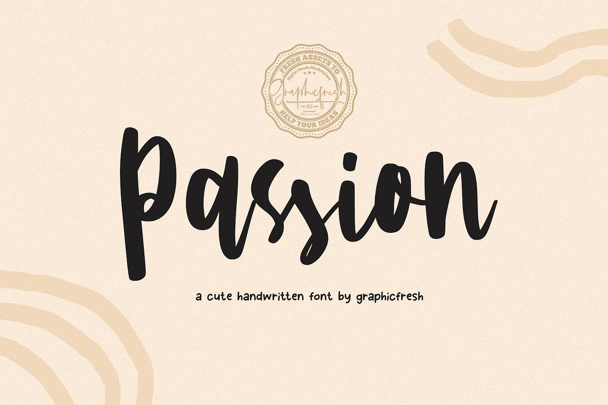 Passion - A Cute Handwritting Font in Script Fonts - product preview 8