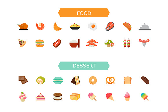 96 Food&Beverage Color Flat Icon in Food Icons - product preview 1