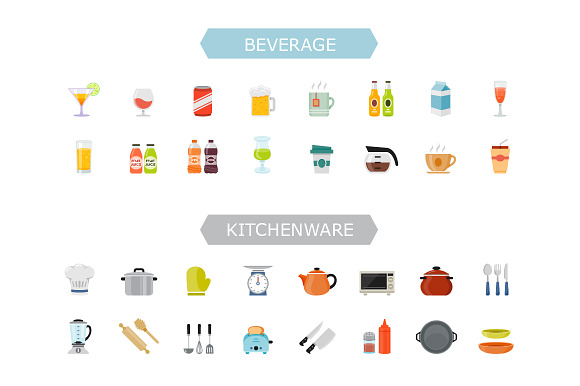 96 Food&Beverage Color Flat Icon in Food Icons - product preview 2