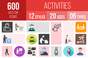 600 Activities Icons