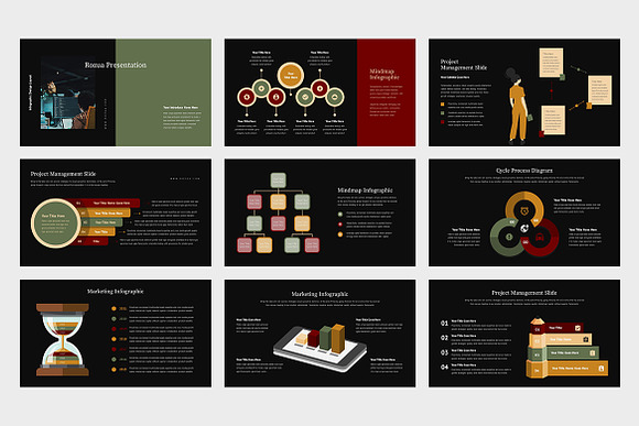 Rozua : Vector Infographic Keynote in Keynote Templates - product preview 1