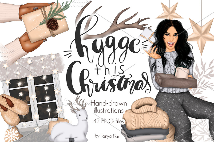 Hygge This Christmas Illustrations