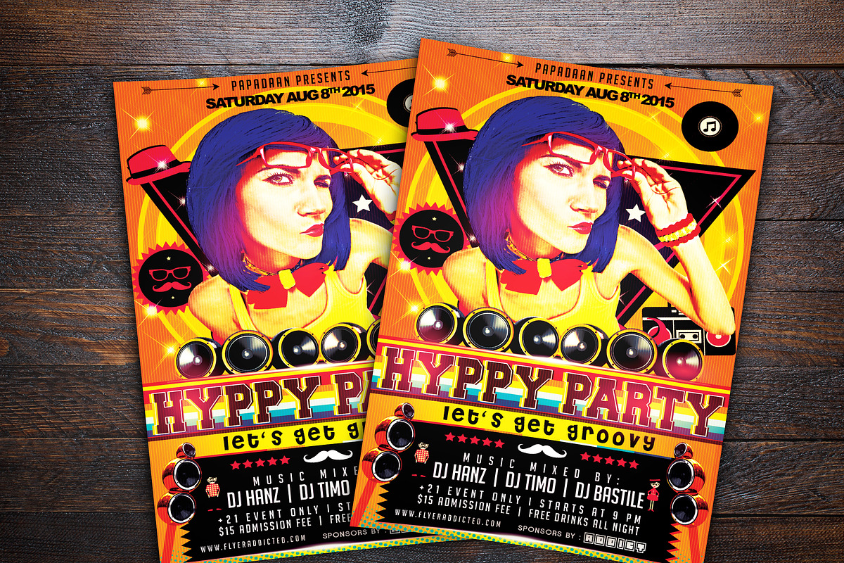 Hyppy Party Flyer in Flyer Templates - product preview 8
