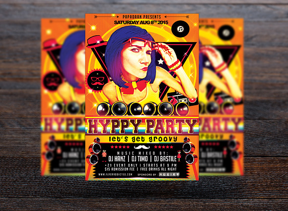 Hyppy Party Flyer in Flyer Templates - product preview 2