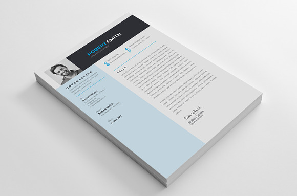 Modern Resume Template in Letter Templates - product preview 5