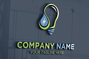 Water Bulb Lamp Energy Logo