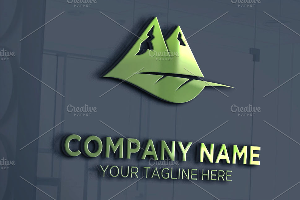 Mountain Leaf Logo in Logo Templates - product preview 8