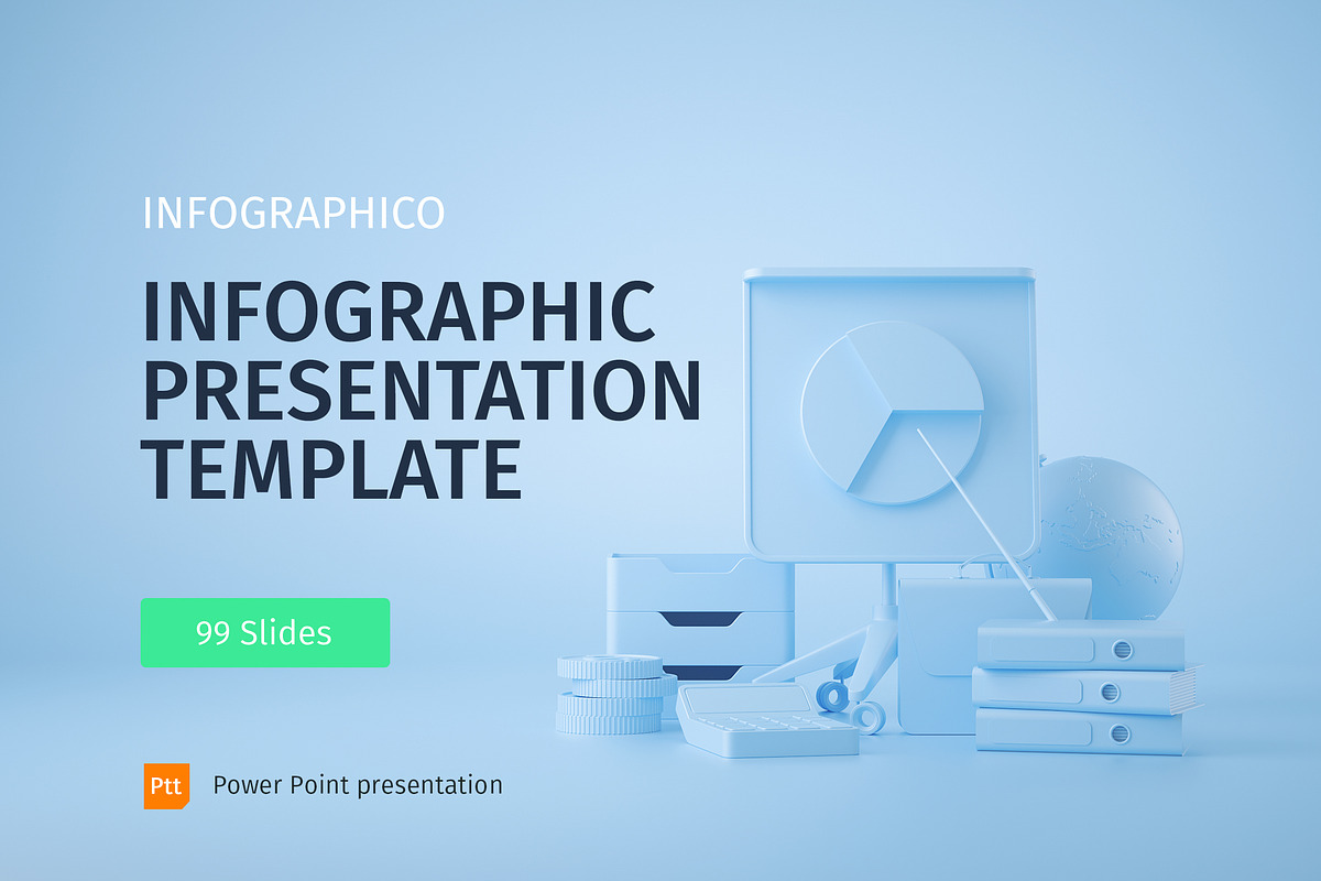 INFOGRAPHICO - Modern infographics in Presentation Templates - product preview 8