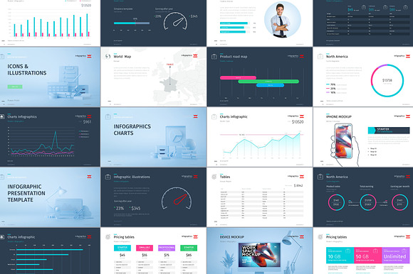 INFOGRAPHICO - Modern infographics in Presentation Templates - product preview 1