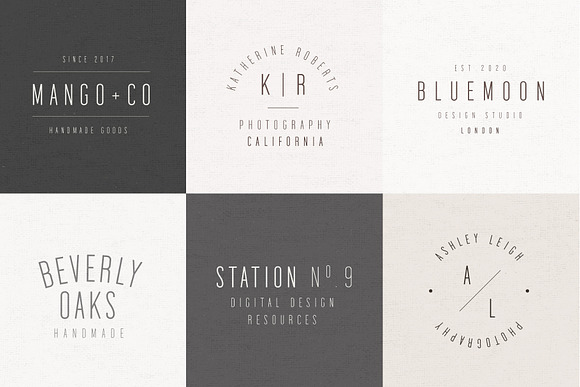 Blanche | Fonts & Premade Logo Pack in Sans-Serif Fonts - product preview 1