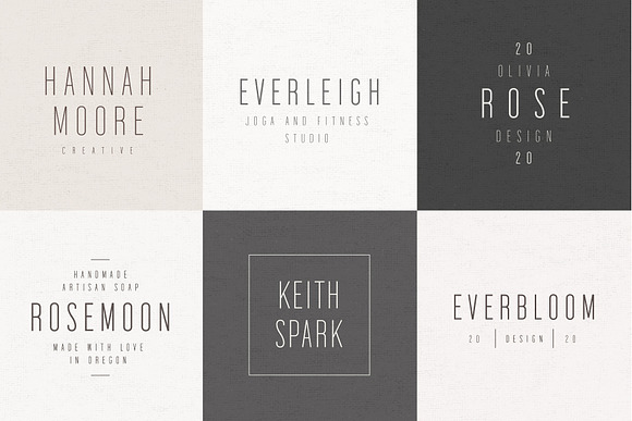 Blanche | Fonts & Premade Logo Pack in Sans-Serif Fonts - product preview 3