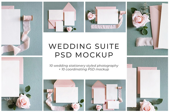 Wedding Stationery Mockup Collection in Print Mockups - product preview 3