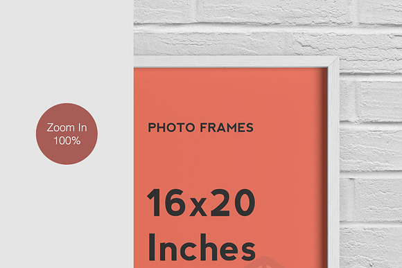 16x20 Inches Photo Frames Mockup in Print Mockups - product preview 5