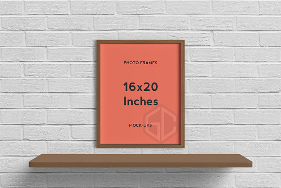 16x20 Inches Photo Frames Mockup in Print Mockups - product preview 7