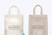 Two canvas shopping bags