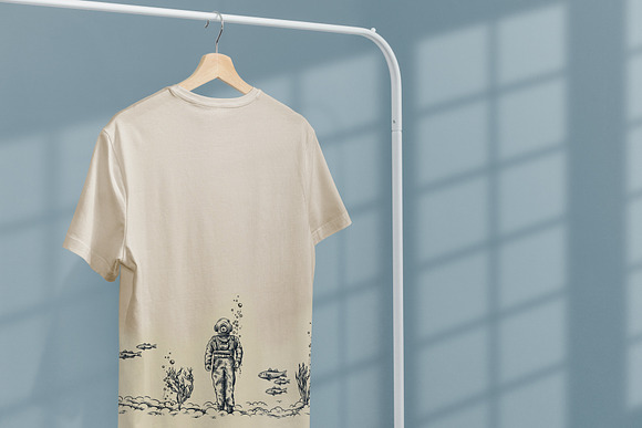 T-Shirt Mock-Up on Hanger in Product Mockups - product preview 9